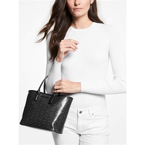 michael kors jodie small|Jodie Small Logo Jacquard Tote Bag – Michael Kors Pre.